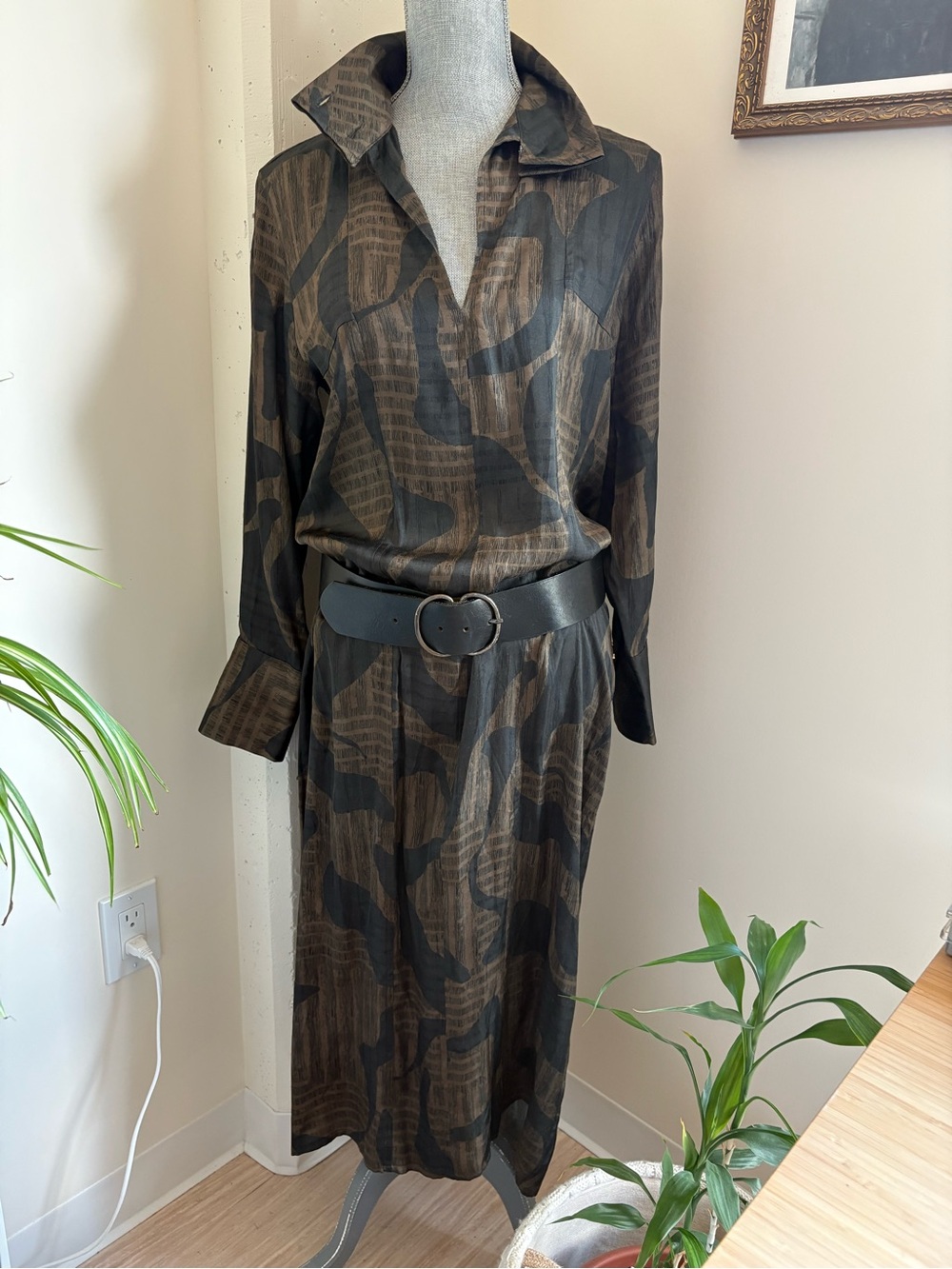 Massimo Dutti Brown Patterned
